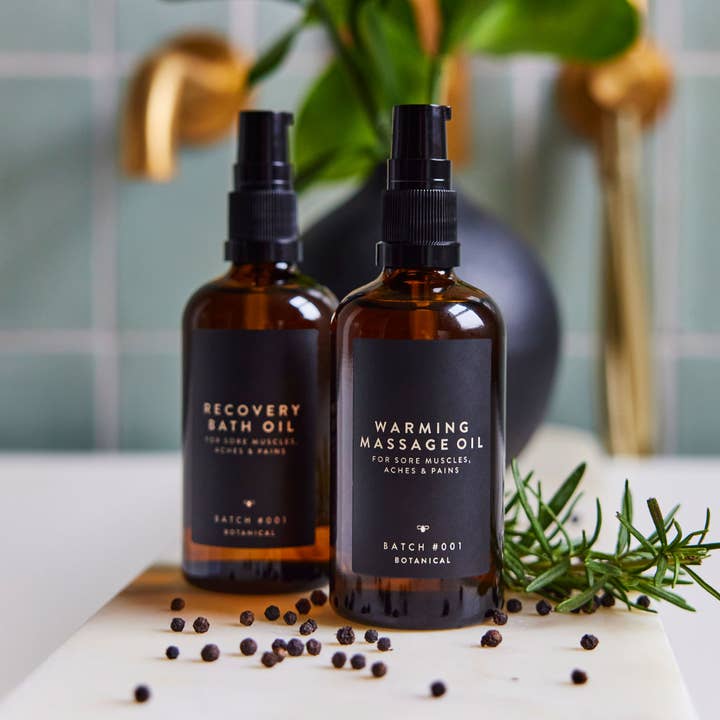 NEW! Warming Massage Oil for sore muscles, aches and pains for wholesale by Batch #001