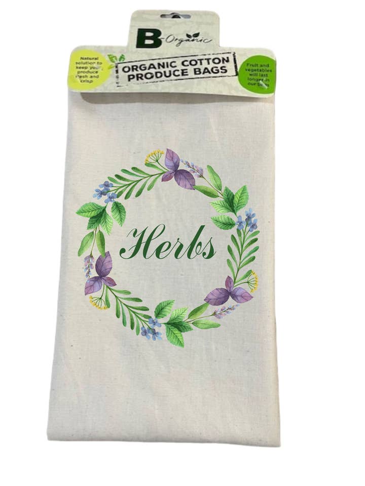 B- Organic - Herbs - Medium - 12" x 14" for wholesale by B-Organic