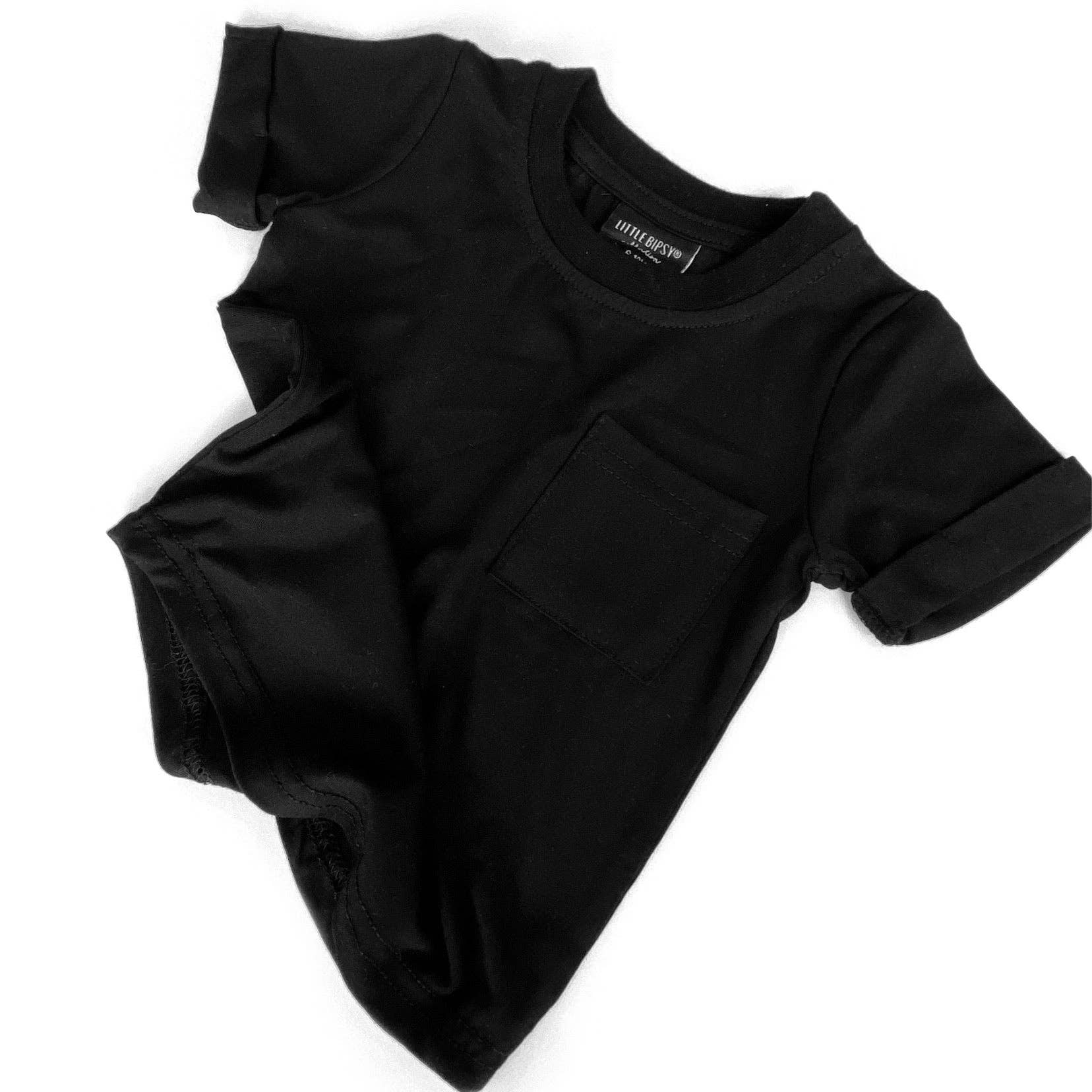 Little Bipsy - Wholesale T-Shirt - Kids - Bamboo Pocket Tee - Black7