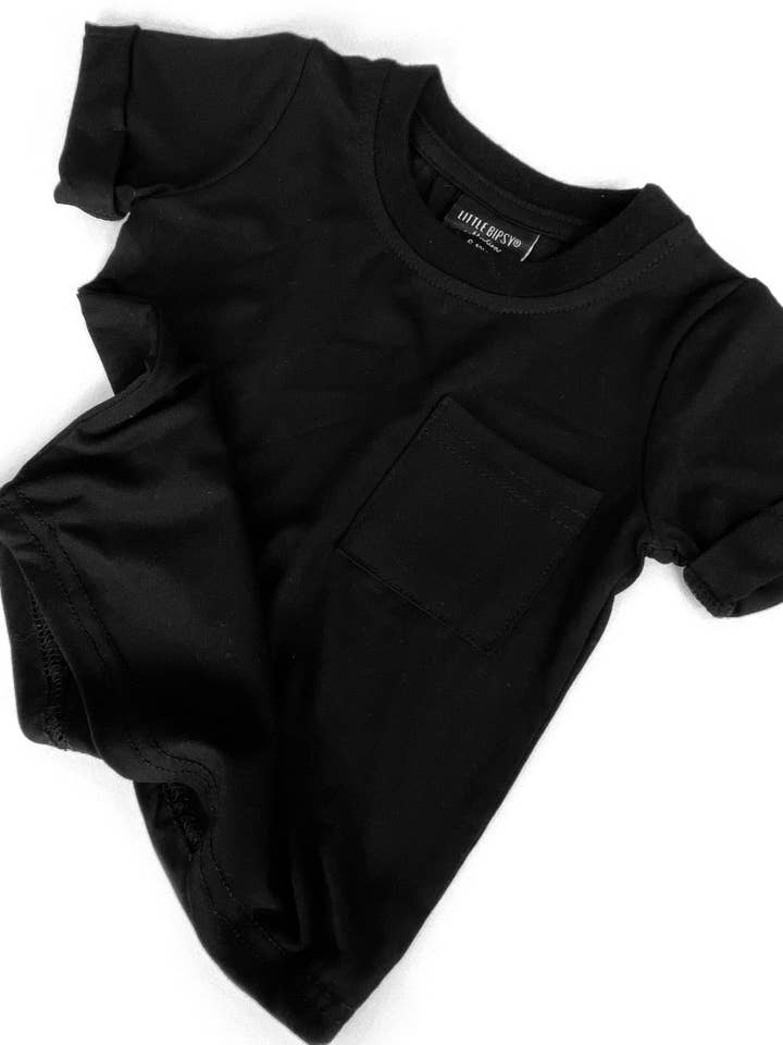 Little Bipsy - Wholesale T-Shirt - Kids - Bamboo Pocket Tee - Black7