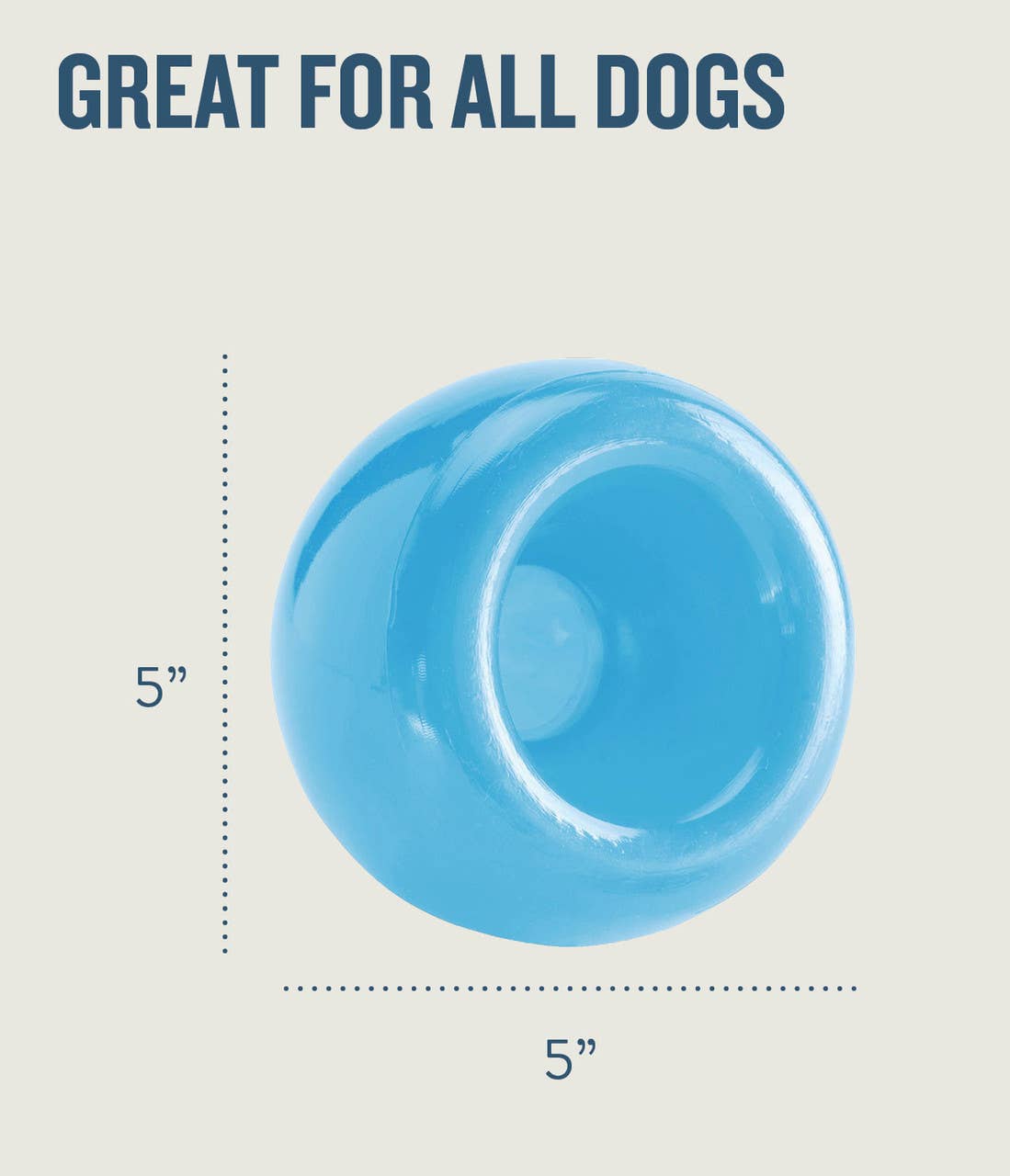 Pet Palette Distribution - Wholesale Pet Chew Toy - Dog - Planet Dog Orbee-Tuff Snoop Treat-Dispensing Dog Toy Blue4