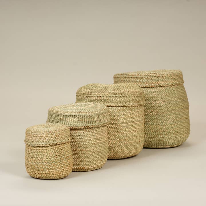 Cesti Iringa in palma naturale, Tanzania per la vendita all'ingrosso da parte di AS'ART a sense of crafts