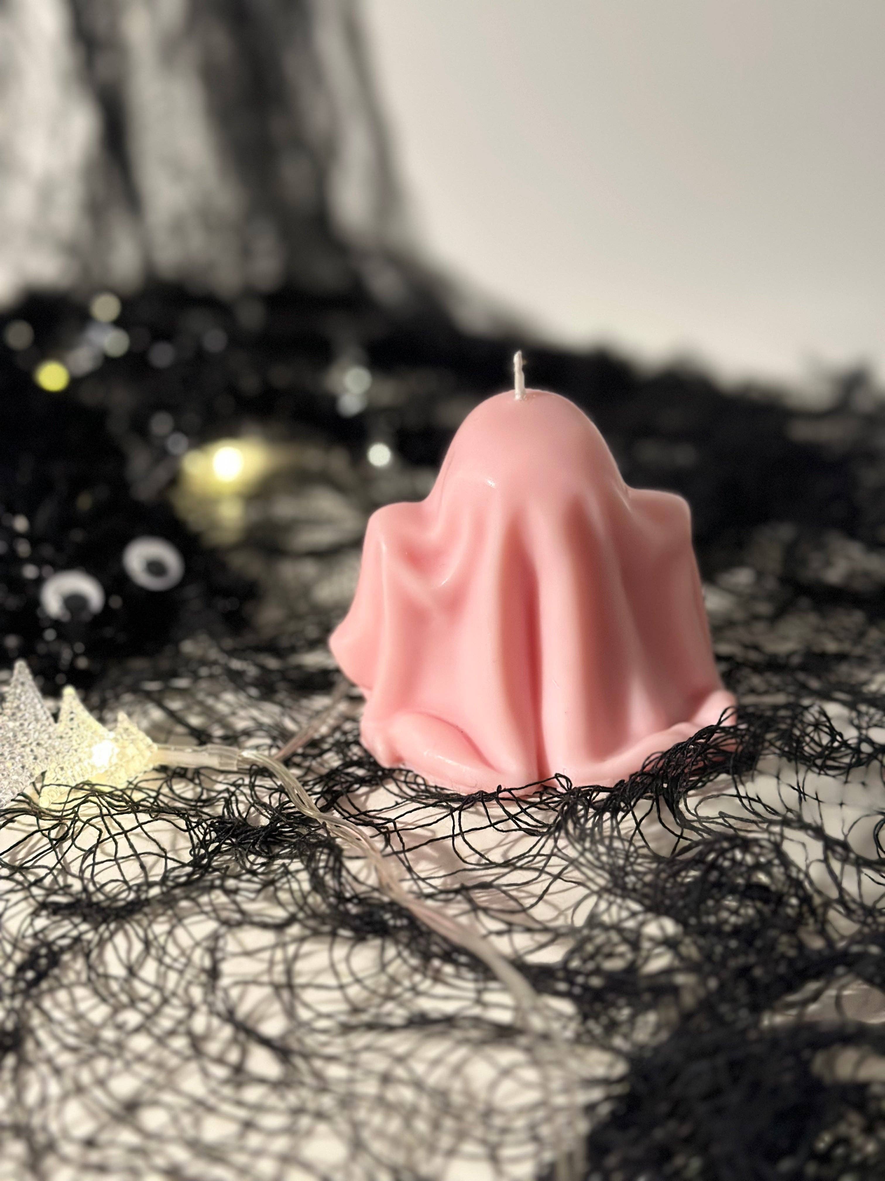 Sugar Candle - Vente Bougies piliers - Bougie Fantôme d'Halloween – bougie d'Halloween effrayante & cadeau pour toute occasion5