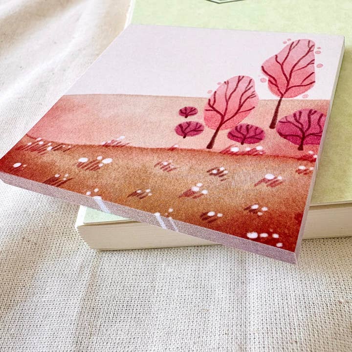 Nikki Dotti - Wholesale Notepad - Notitieblok - Roze bomen1
