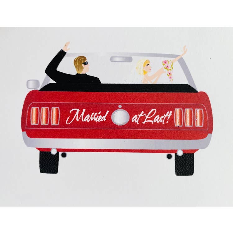 Studio Daedre - Wholesale Wedding Card - Mustang Married - Loose Card0