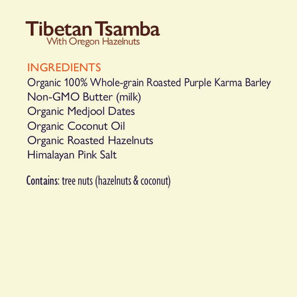 Amza Superfoods - Wholesale Snack Bar - Tibetan Tsamba With Oregon Hazelnuts3