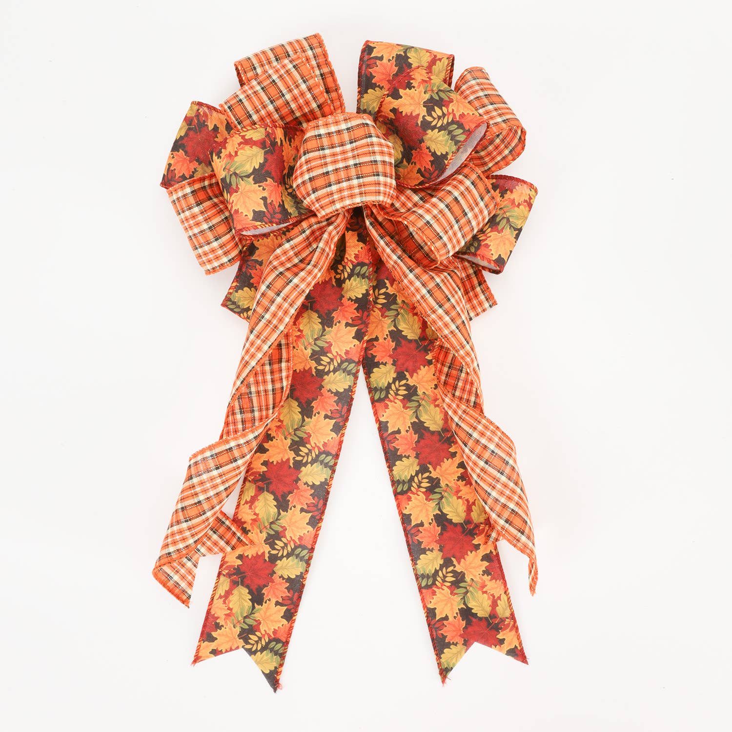 LA Ribbons Wholesale - Vendita all'ingrosso Nastri - Confezione regalo - Nastro cablato da 2 1/2" | "Harvest Plaid" Ruggine/Multicolore | Rotolo da 10 iarde5