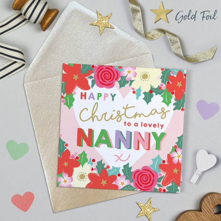 Michelle Fiedler Design – wholesale Christmas card – Celebration Christmas Nanny
