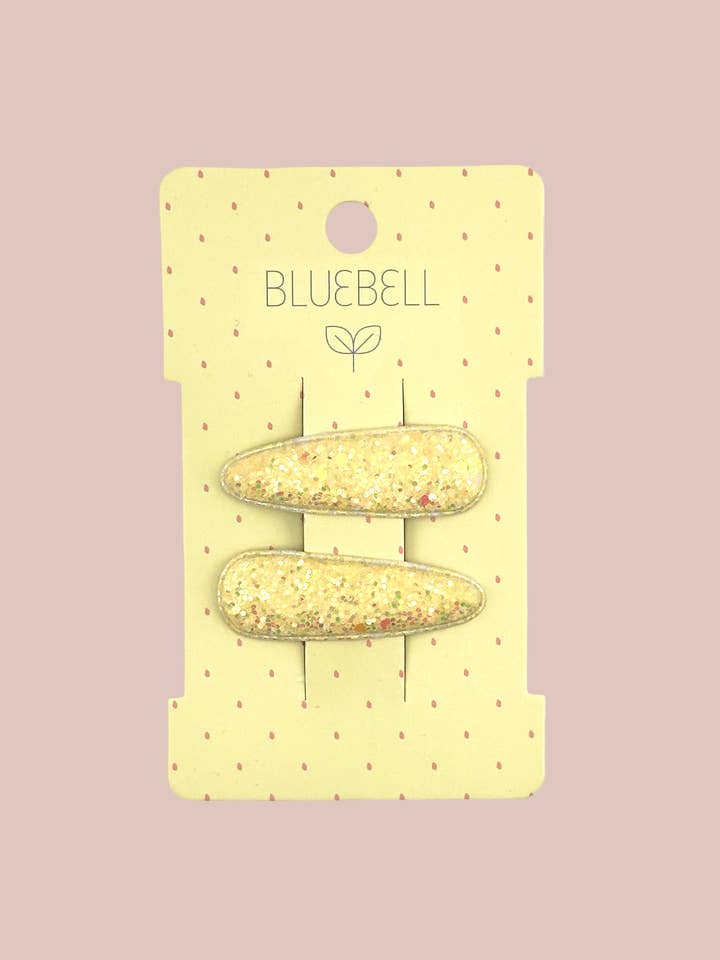 Cream Glitter Click Clacks for wholesale by Bluebell Petite