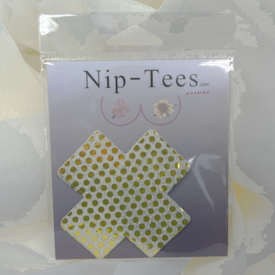 Niptees - Wholesale Nipple Pasties - Women's - Sequin X Cross Nipple Cover Pasties2