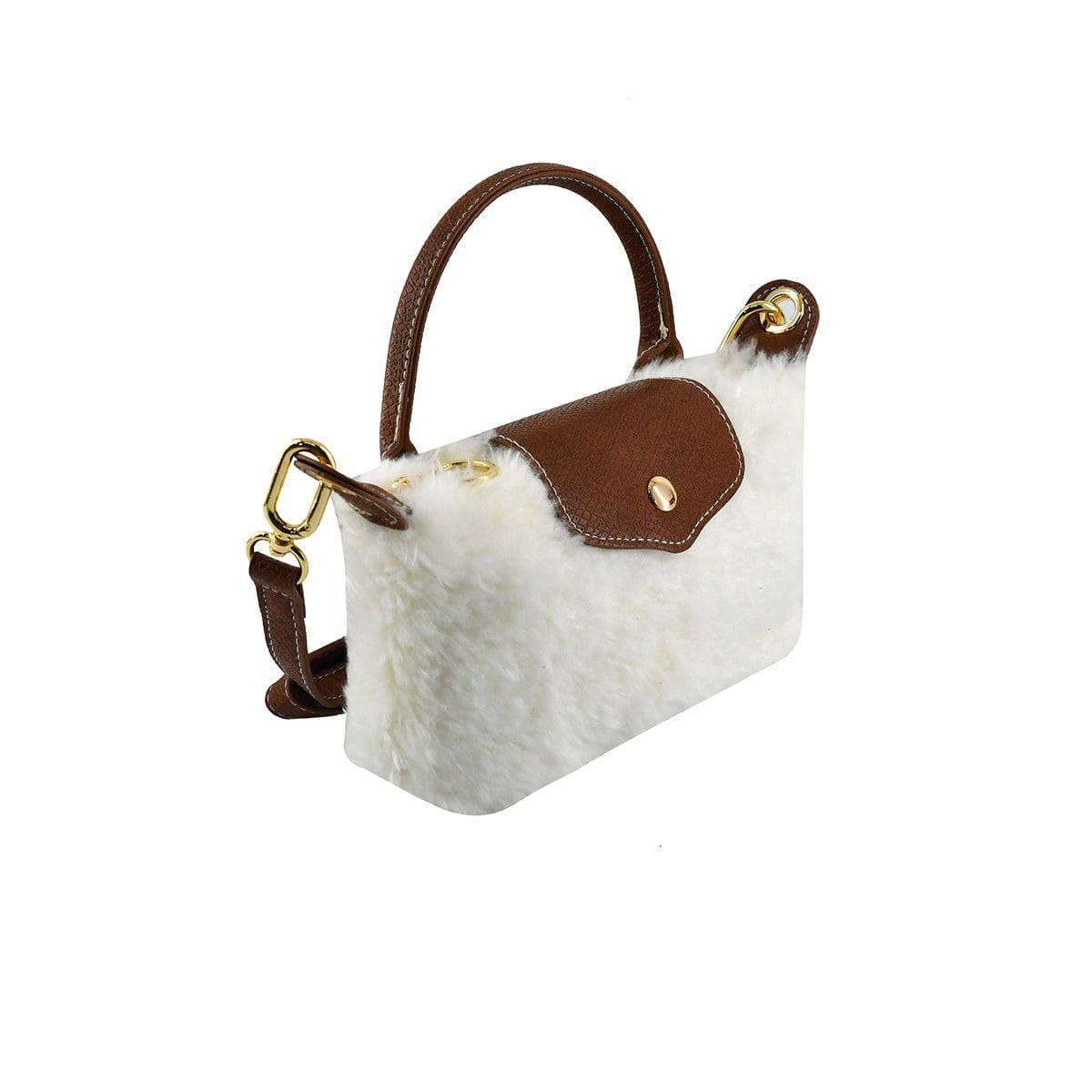 MiMi Wholesale - Vente Sac à bandoulière – femme - Sac bandoulière mini en shearling SW78110