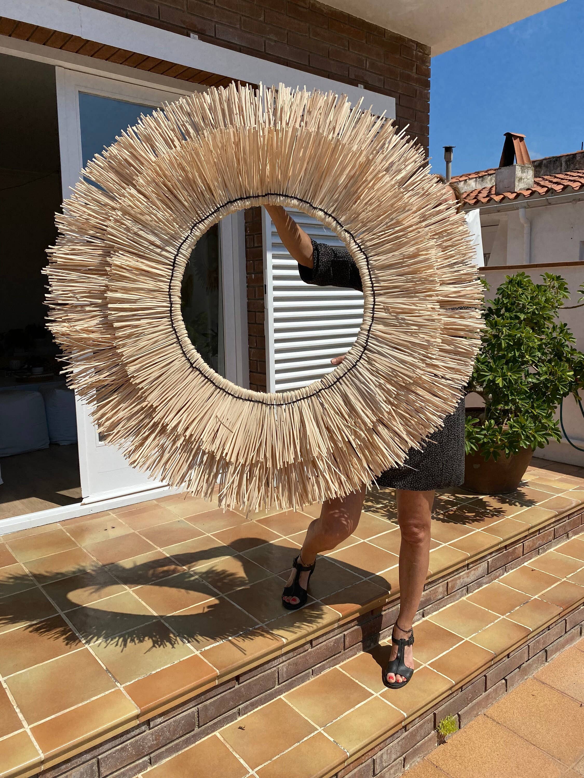 Geometrik Design - Wholesale Muurdecoratie met steen - Boho-stijl wanddecoratie van natuurlijke vezels3