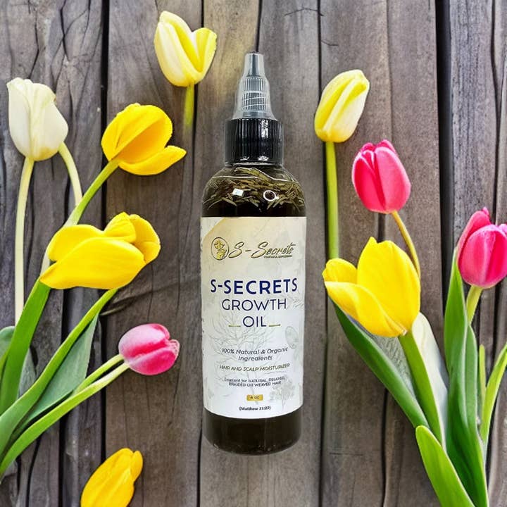 S-Secrets - Wholesale Hair oil - S-Secrets Hair Growth Oil 4oz, Herbs, Biotin, essential oils For All Hair Types3
