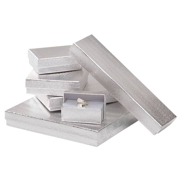 Store Supply Warehouse - Wholesale Gift Box - Cotton-Filled Jewelry Boxes Assortment Set3