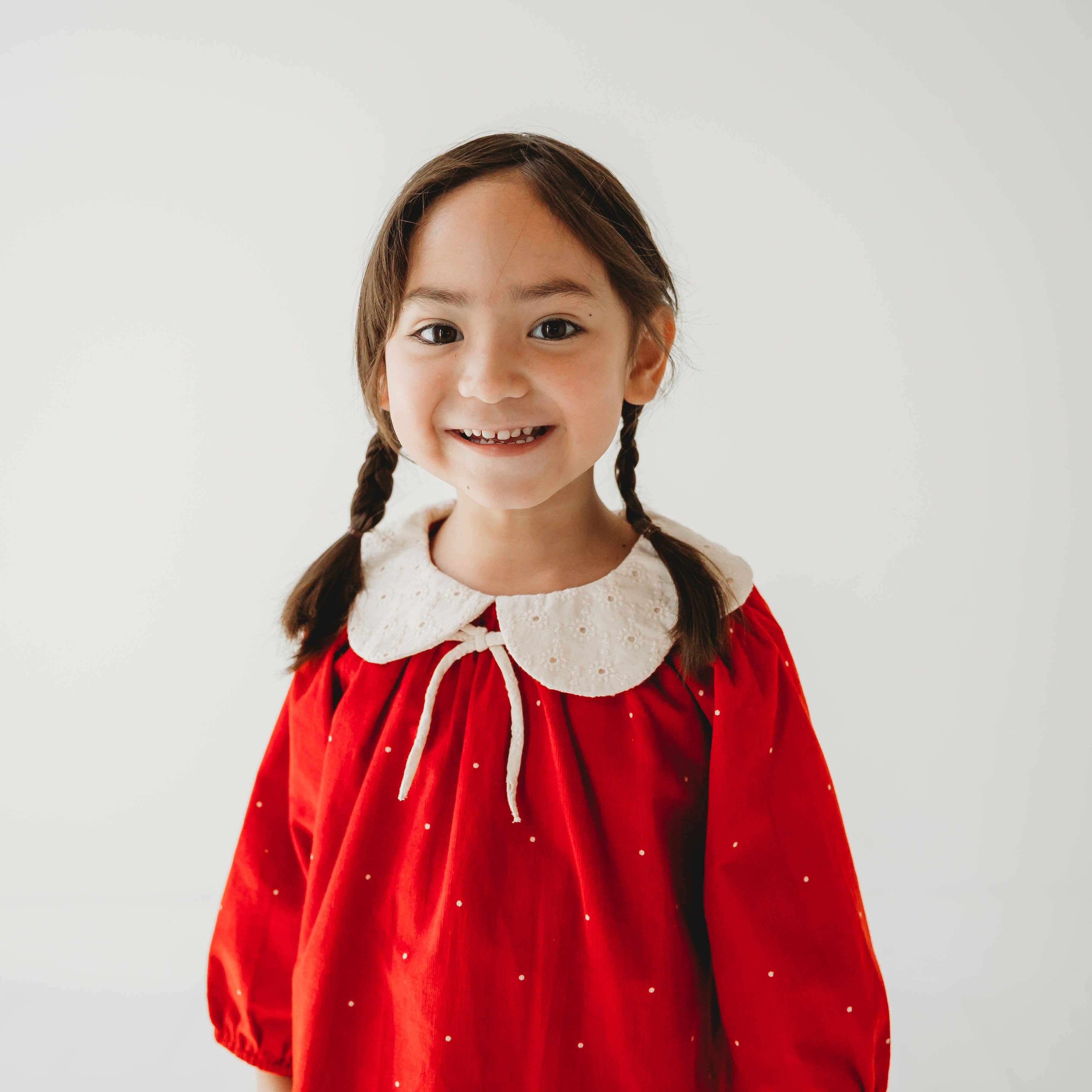 LARILI - Wholesale Dress - Kids - Christmas Carol Red Holiday Dress6