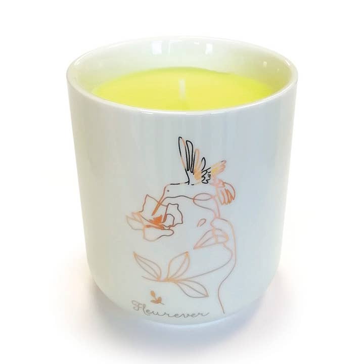 220gr duftlys & keramik gryde - Fleurever for engroshandel hos Hirondelle & Cie