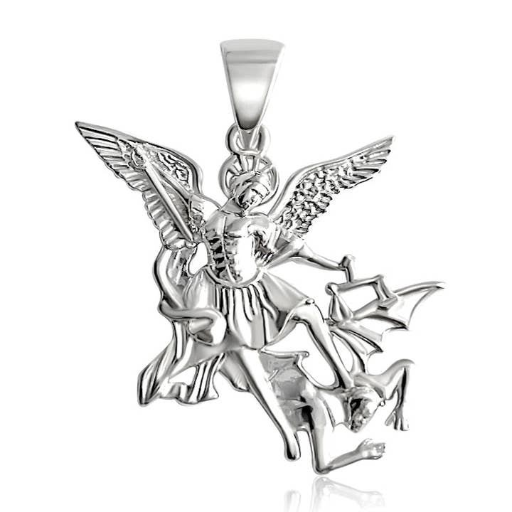 Sterling Silver XL Archangel Piece for wholesale by L A B A Y