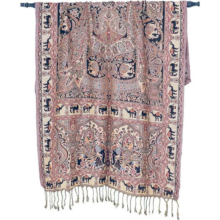 Bhawana Handicrafts - Wholesale Wrap – Women's - 5 Pcs Assorted Indian Woolen Shawl Women Reversible Stole4