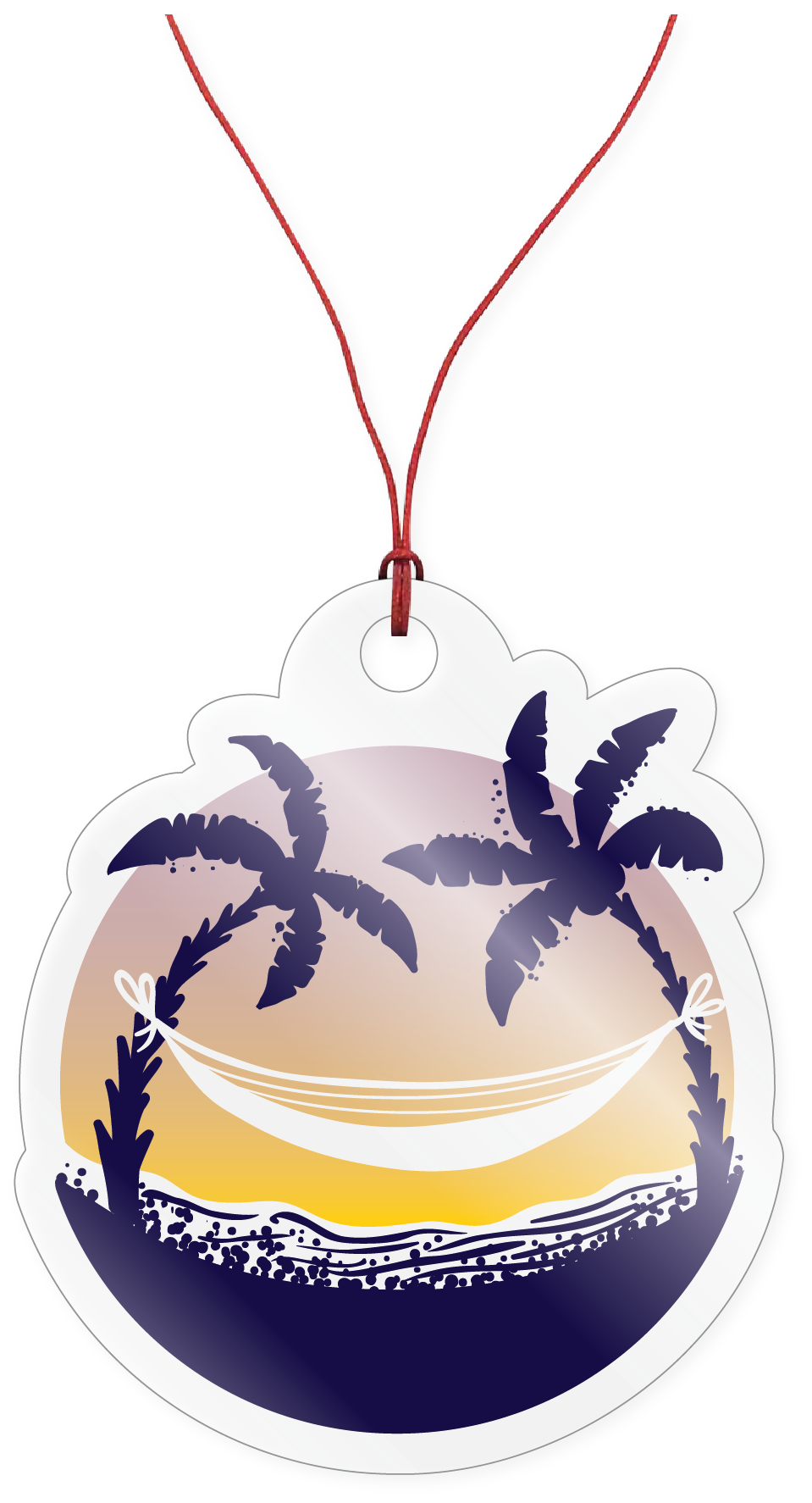 Morris Magnets – wholesale Ornament – Ornament - Palm Tree and Hammock Circle0