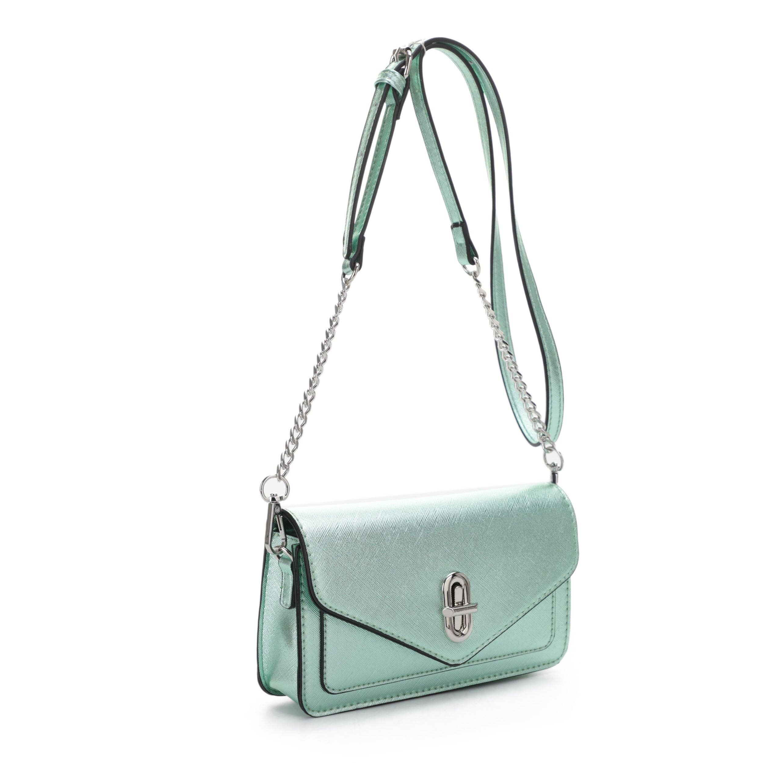 Isabelle Handbags - Vente Sac à bandoulière – femme - SJ20564 Sac bandoulière métallique à poches multiples4