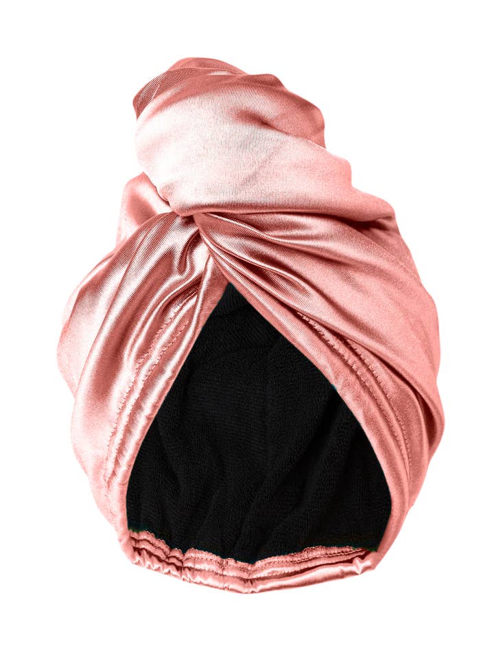 Turbante de Secagem Rápida para Cabelo em Quartzo Rosa por atacado de MUAVES