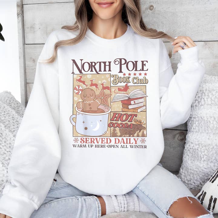 T-shirt Confort du Club de Lecture du Pôle Nord, Noël Littéraire pour la vente par Glaime