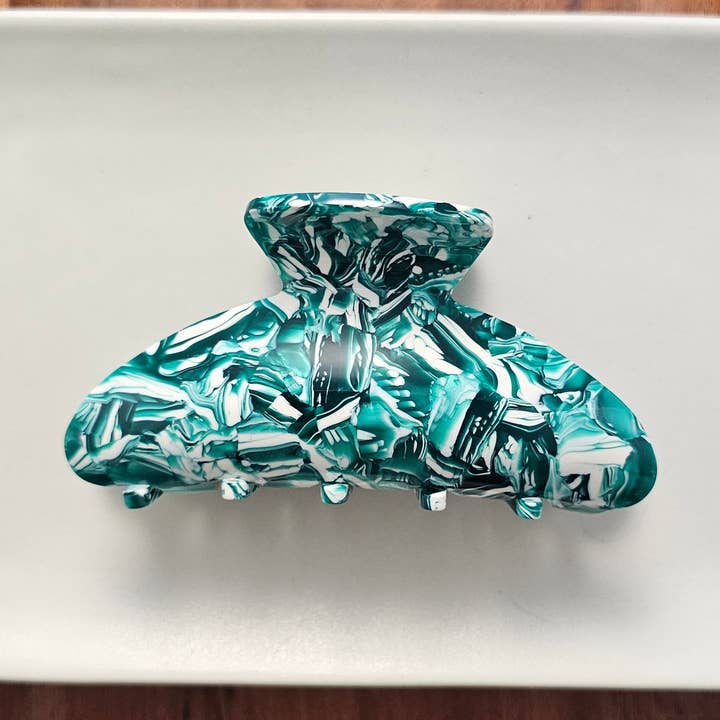 Carmen Haarclip - Zeegroen // Clip, Herfst voor wholesale door Spiffy & Splendid