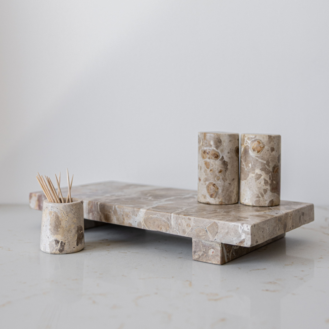 Luxe B Co – wholesale Trivet – Chocolate Marble Trivet Riser6