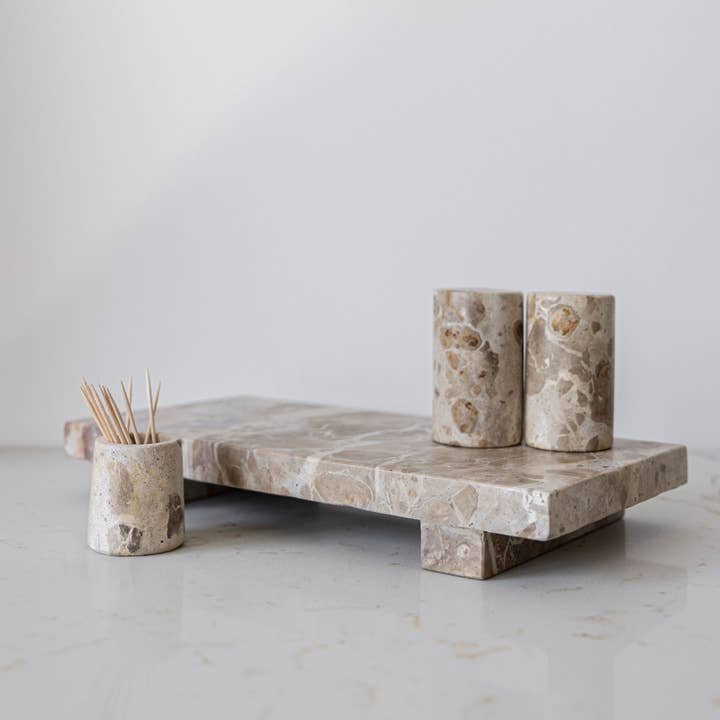 Luxe B Co - Wholesale Trivet - Chocolate Marble Trivet Riser6