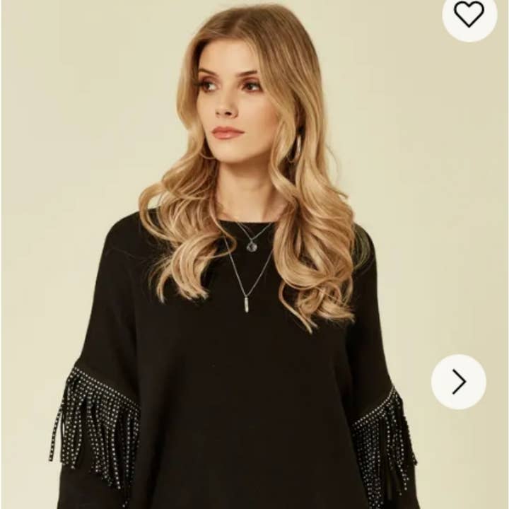 Leather Tassel Jumper and other Purchase Wholesale ladies jumpers. Free Returns & Net 60 Terms on Faire trending on Faire.