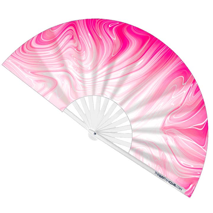 Ventilateur Rose Pussy (UV) pour la vente par The Gay Fan Club