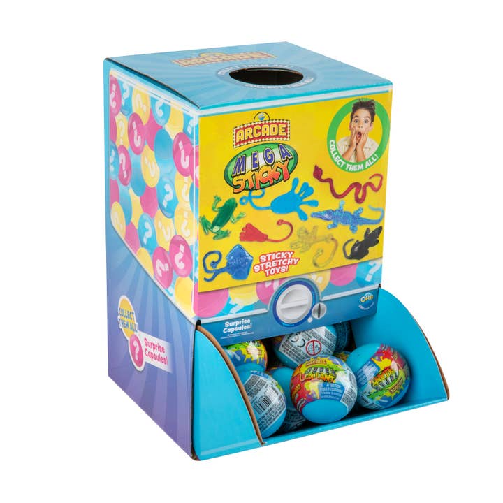 ORB Arcade™ Capsules Mega Sticky PDQ for wholesale by Orb Toys