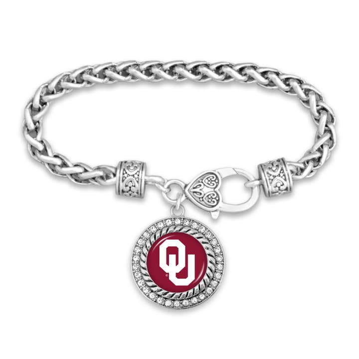 Oklahoma Sooners Allie Bracelet for wholesale by From The Heart