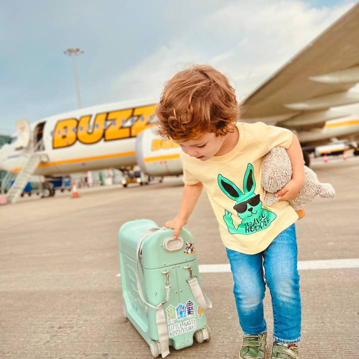 TRAVEL HOPPER- Baby and Kids Short Sleeve T Shirt for wholesale by Little Mate Adventures