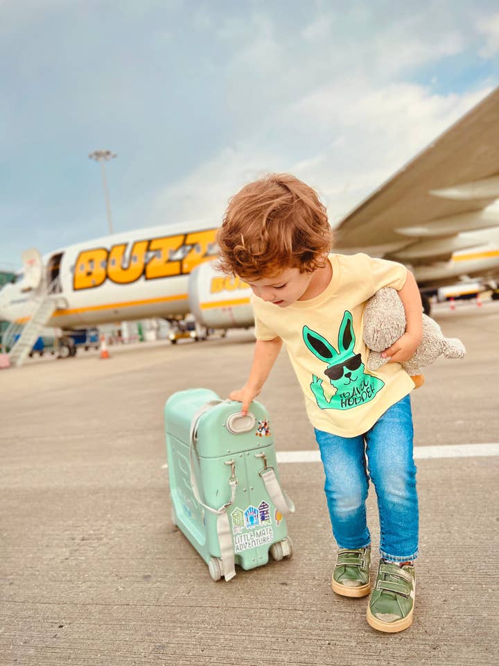 TRAVEL HOPPER - Maglietta a maniche corte per neonati e bambini per la vendita all'ingrosso da parte di Little Mate Adventures