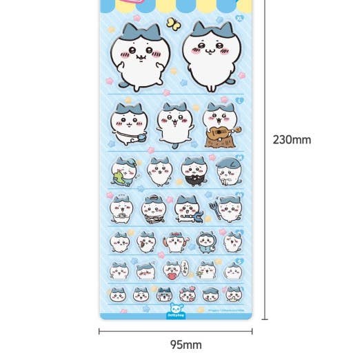 K-Wonderland - Wholesale Sticker - Chiikawa & Friends 5 Sizes Jelly Coating Deco Stickers 1