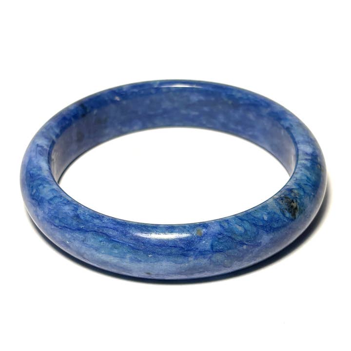 Blue Jasper Stone Bangle Bracelet - 62 mm for wholesale by Whitestone Jewelry Co.