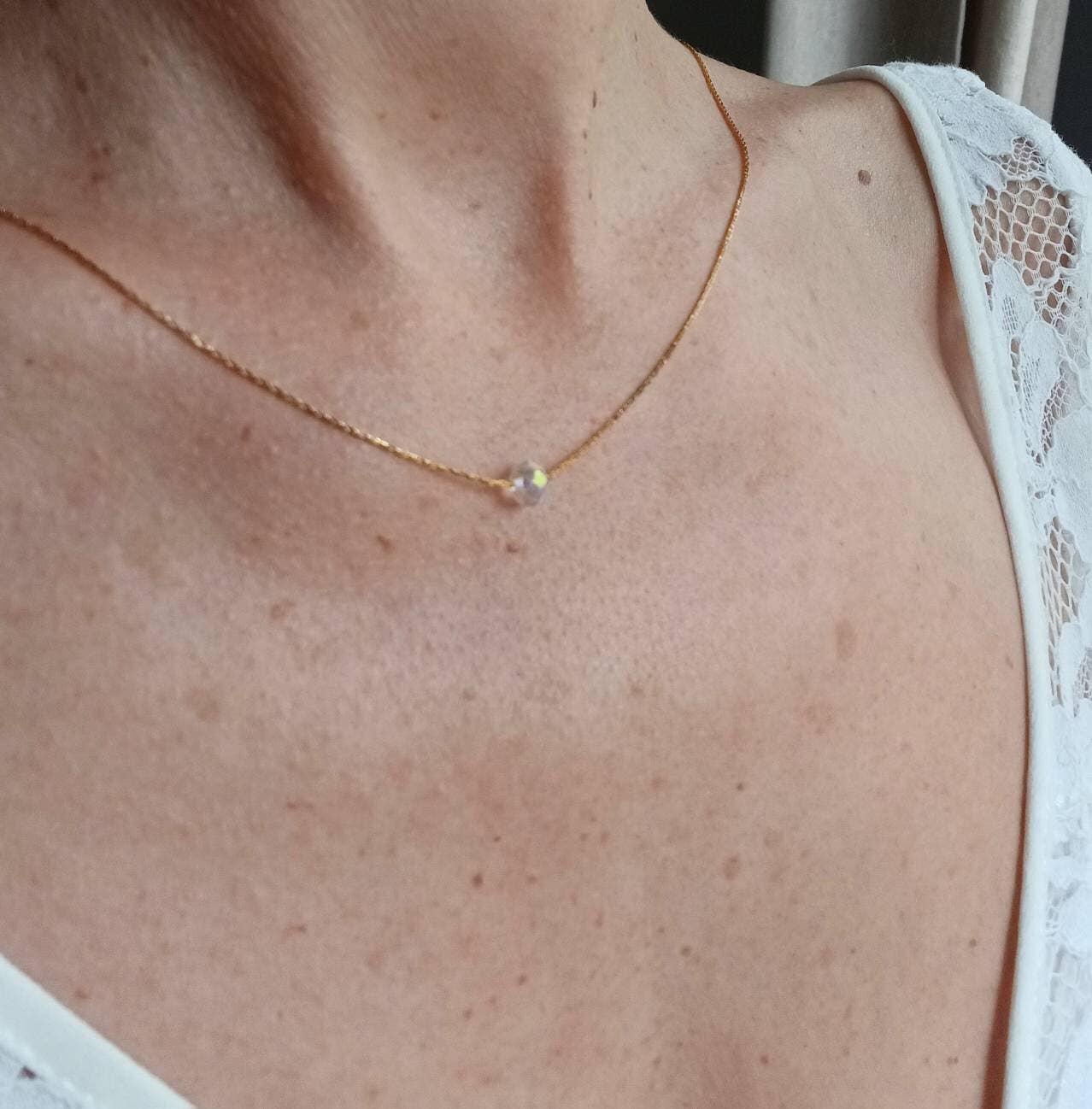 L'atelier du 6 – Colar de elos e correntes por atacado – Colar de Costas de Casamento - Jóias de Vestido com Encosto Aberto, Corrente6