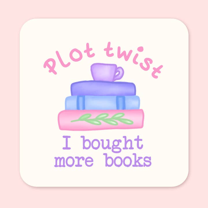 Plot Twist Coaster for wholesale by Peach and Mimi