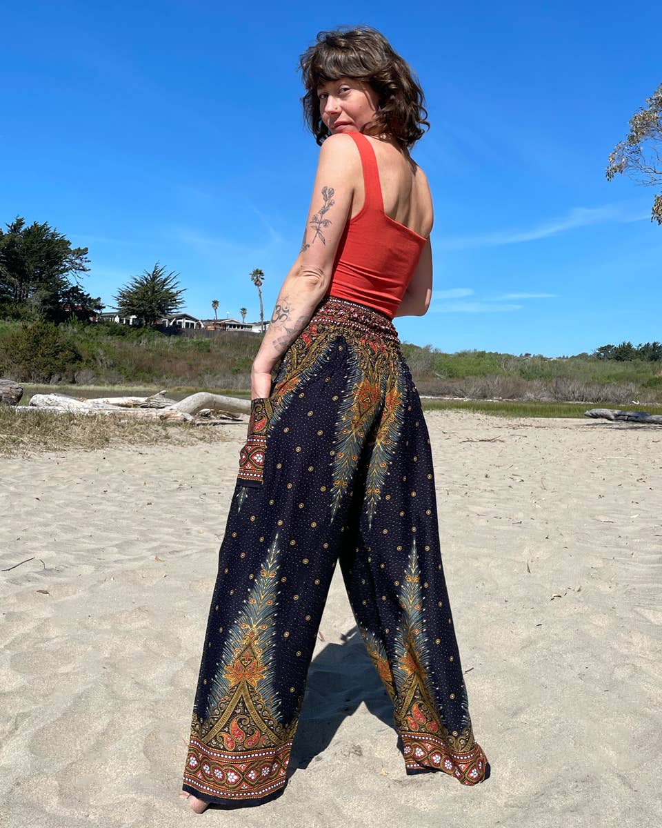 Zig Zag Asian Collection - Wholesale Pants - Women's - Peacock Pants11