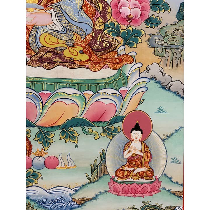 Art Of Tibet - Wholesale Painting/Drawing - Guru Rinpoche Padmasambhava Large Thangka2