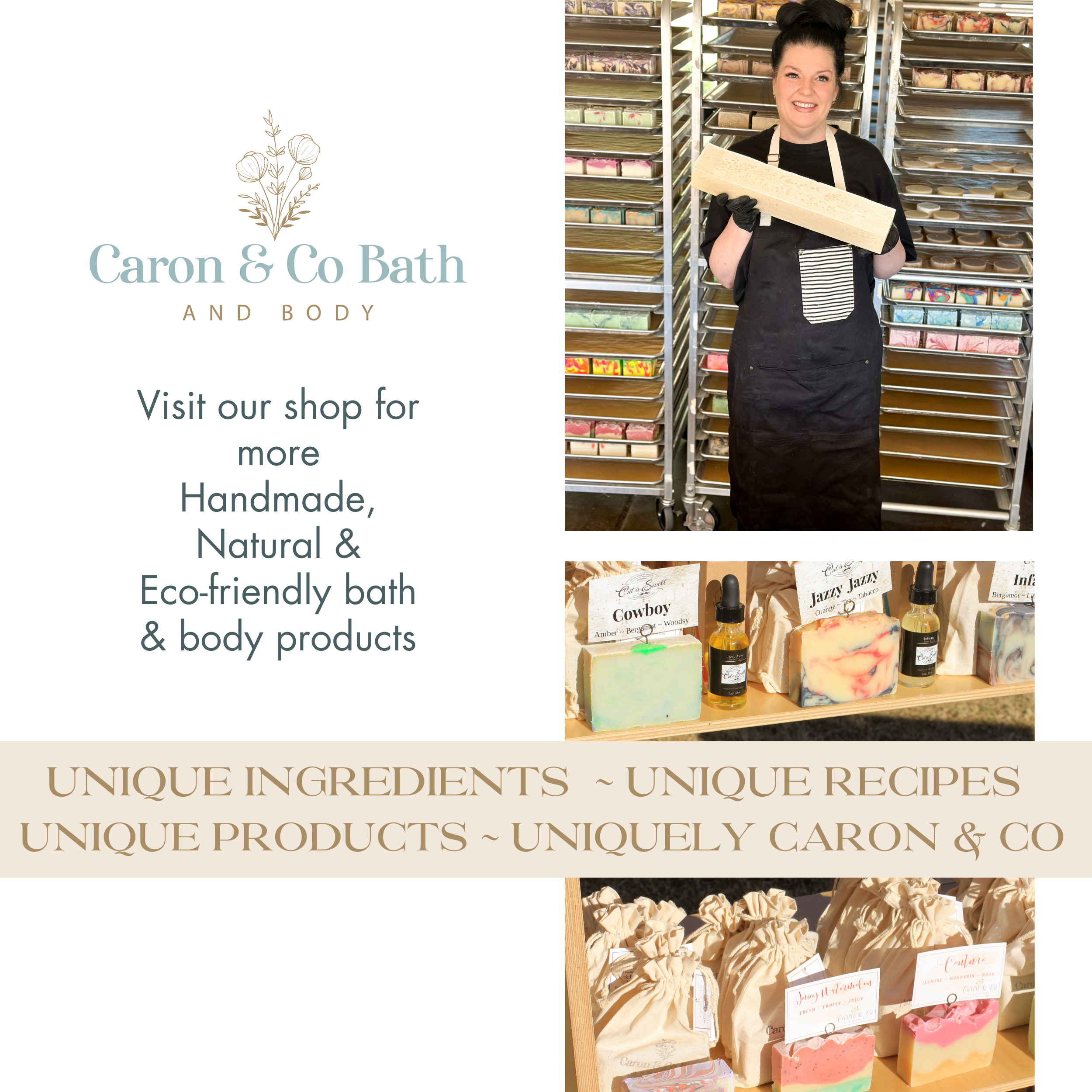 Caron & Co Bath and Body – wholesale Bar Soap – Jazzy Jazzy Soap ~ Slice5