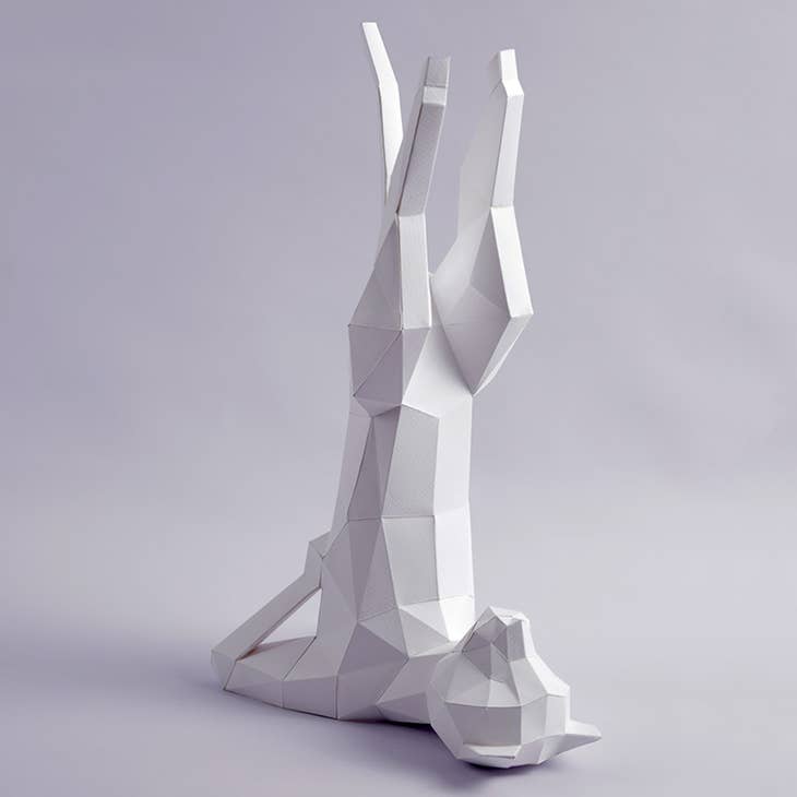 3d Sculpture De Chat En Papier Modèle En Papier 3d Low Poly - Temu