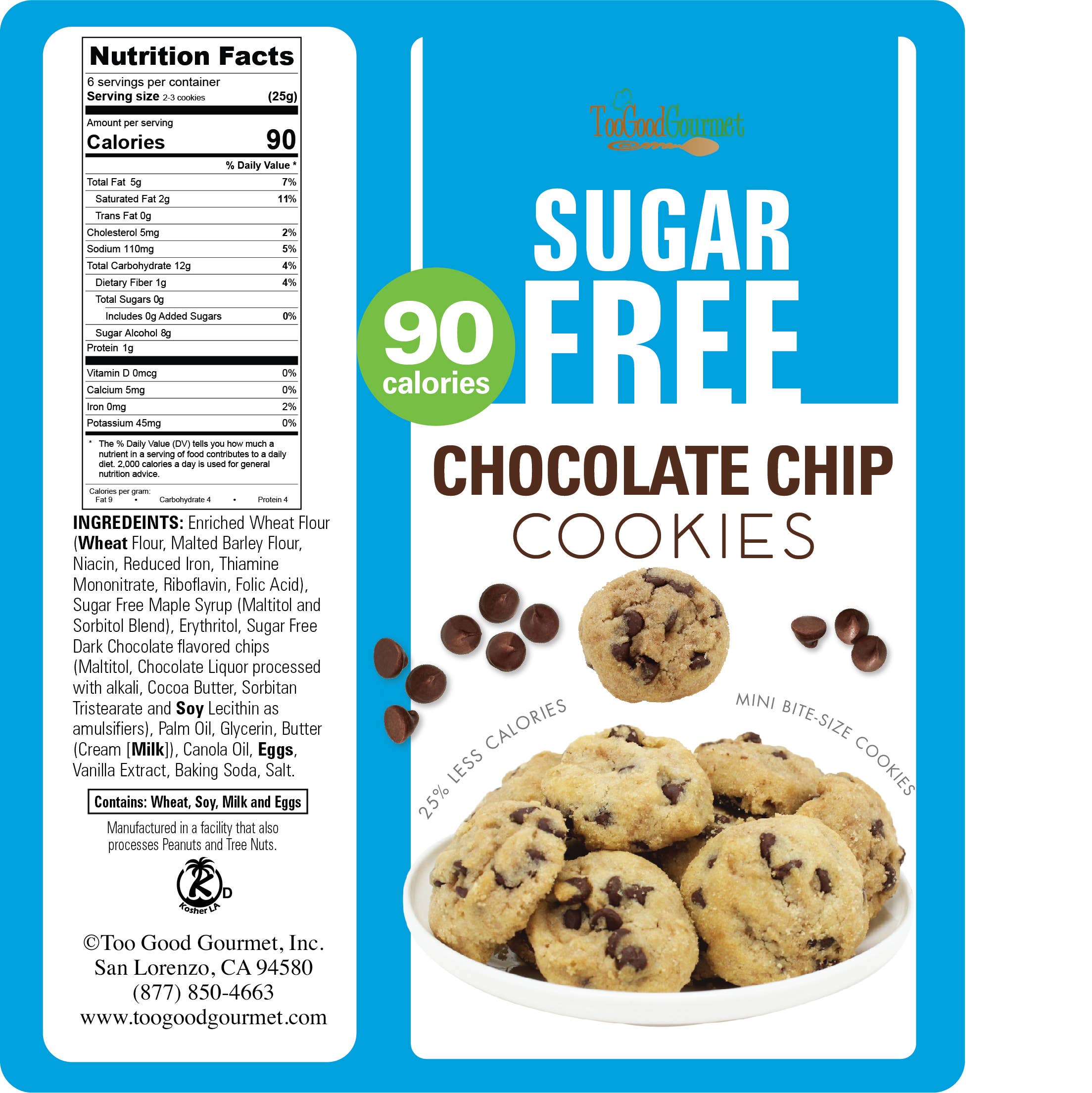 Too Good Gourmet - Wholesale Cookie - Sugar Free Cookies- Peanut Butter, Choc Chip, Salted Caramel4