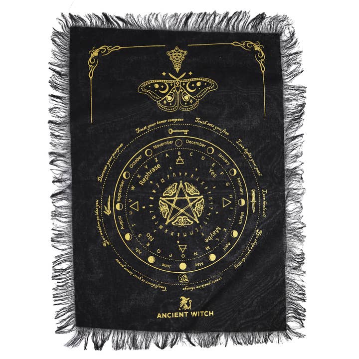 Ancient Wisdom - Wholesale Tablecloth - Ancient Witch Pendulum Divination Cloth9