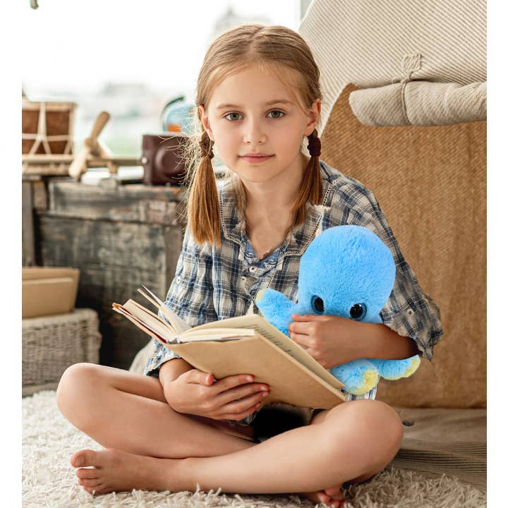 Cota Global – wholesale Fyllda/plyschleksaker - Barn och baby – Stor Ögon Plysch - Bläckfisk Blå6