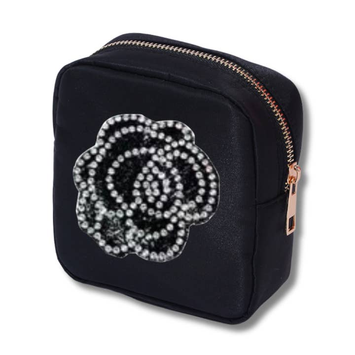 RHINESTONE FLOWER NYLON BAG for wholesale by Maddyloo