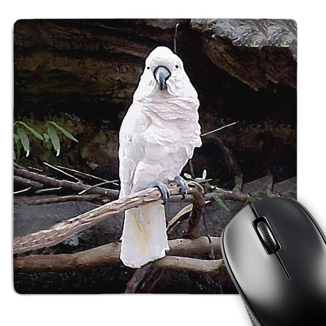 3dRose - Wholesale Mousepad/Trackpad - 3dRose, Moluccan Cockatoo, Mouse Pad0