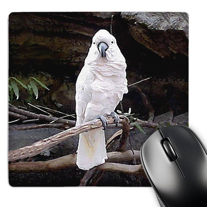 3dRose - Wholesale Mousepad/Trackpad - 3dRose, Moluccan Cockatoo, Mouse Pad