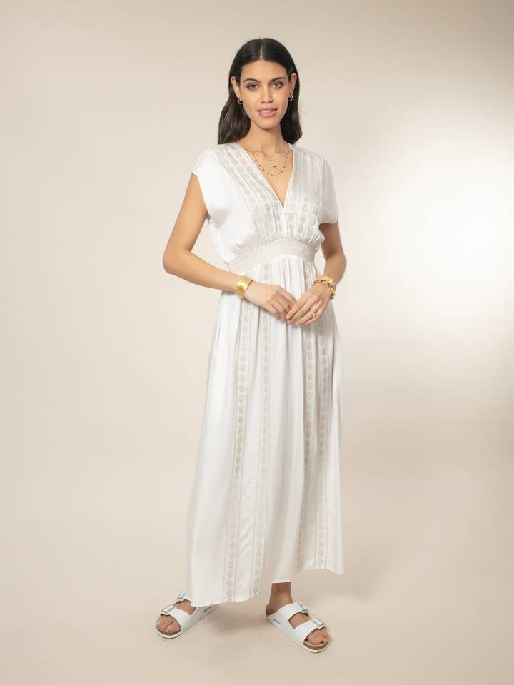 Samba Dress - Ecru for wholesale on Faire3